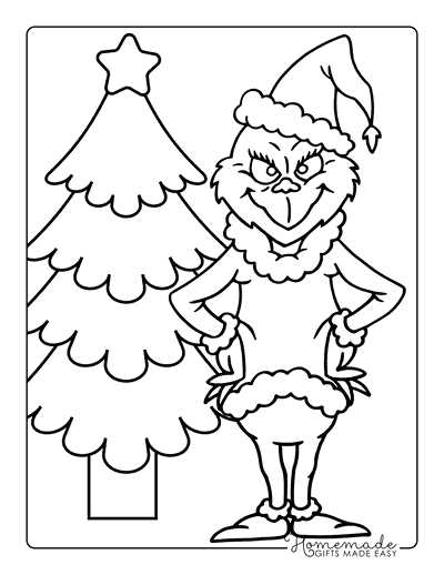 printable grinch clipart