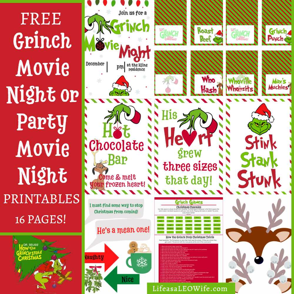printable grinch stickers