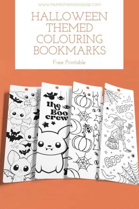 printable halloween book covers