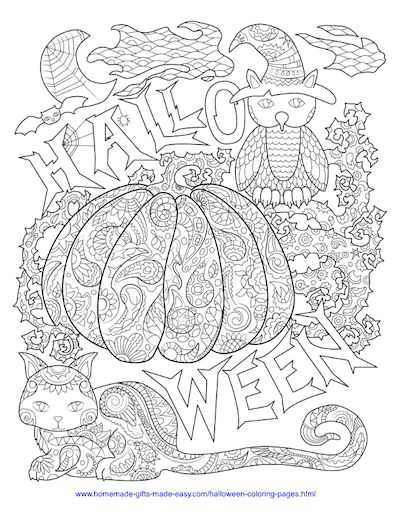 printable halloween coloring