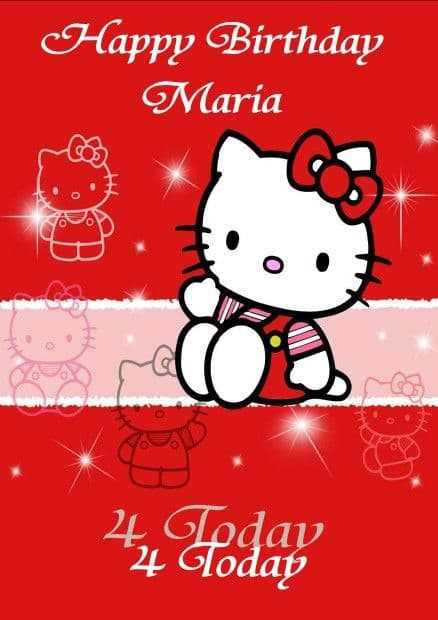 printable hello kitty card