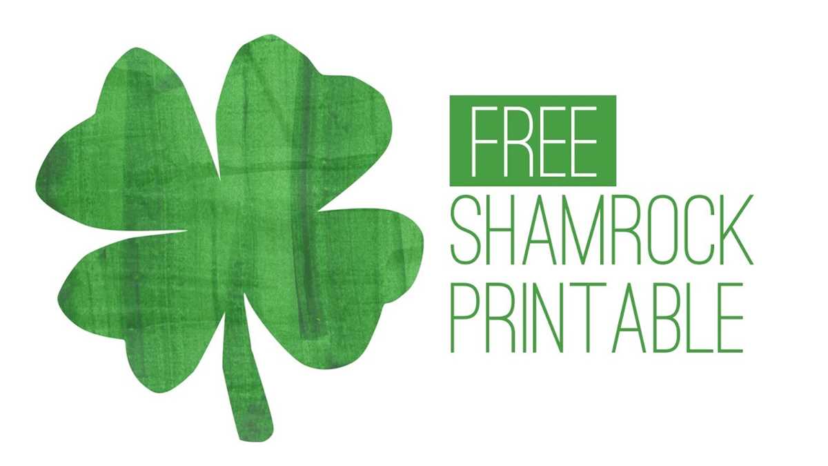 printable images of shamrocks