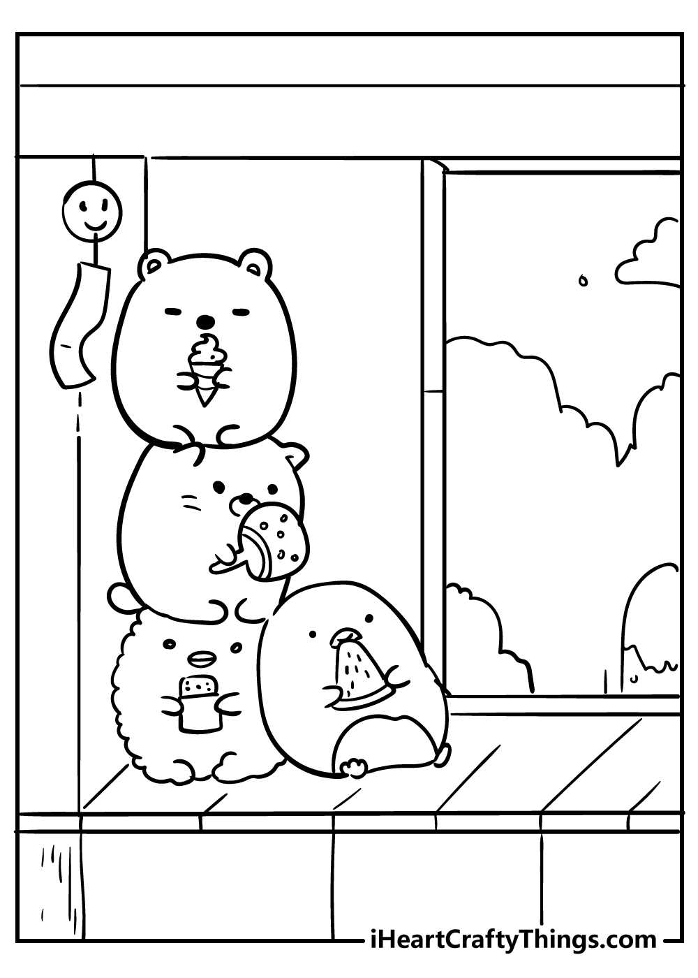 printable kawaii coloring pages