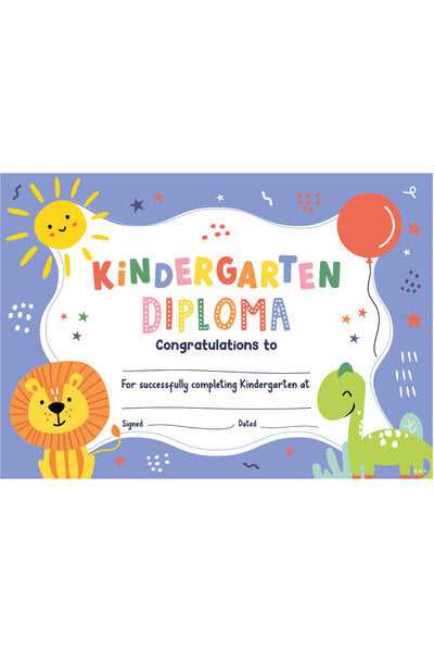 printable kindergarten diploma free printable kindergarten diploma free