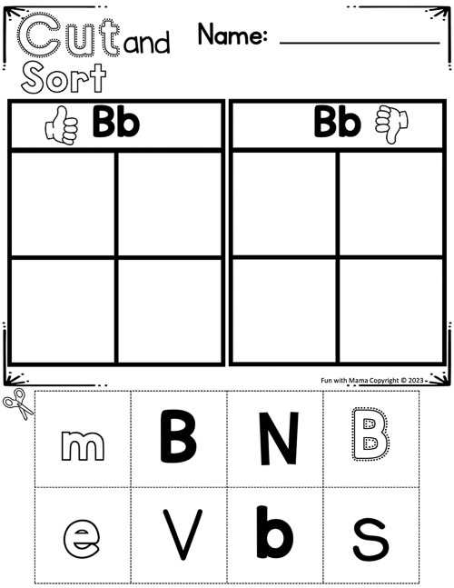 printable letter b activities