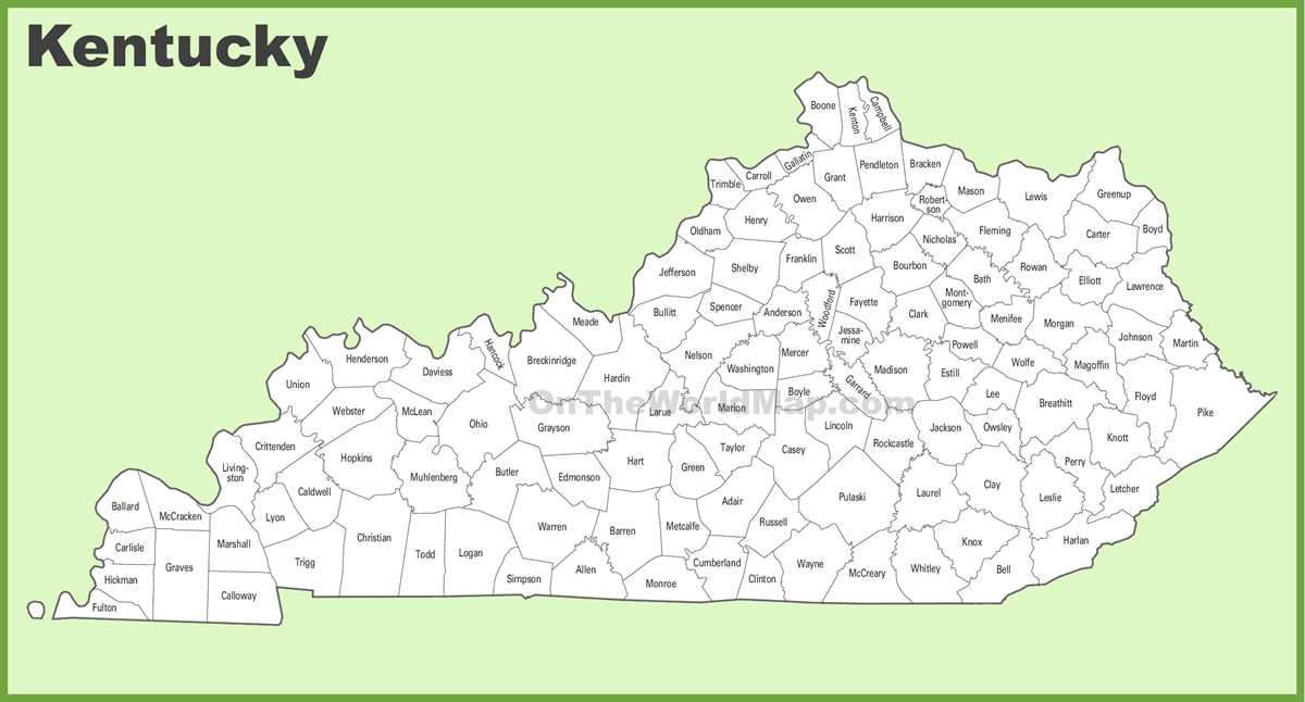 printable map of kentucky counties printable map of kentucky counties