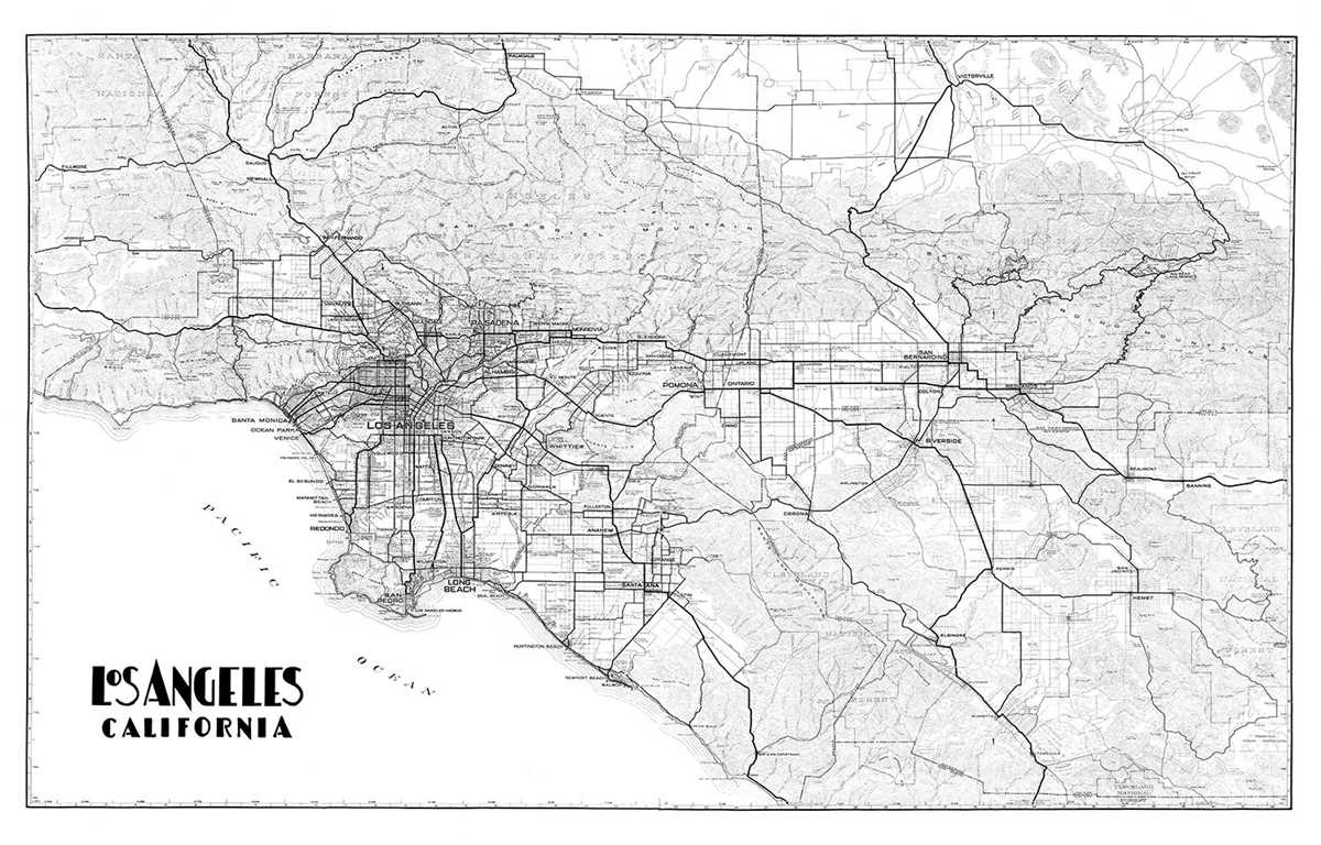 printable map of los angeles printable map of los angeles