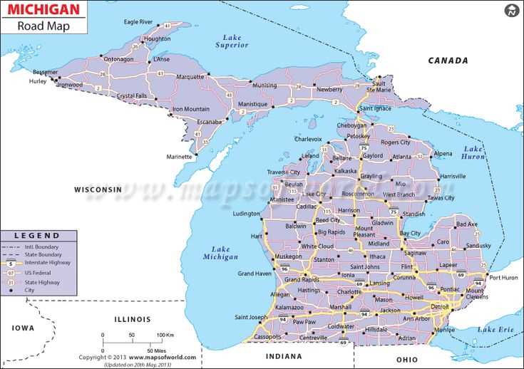printable map of michigan printable map of michigan