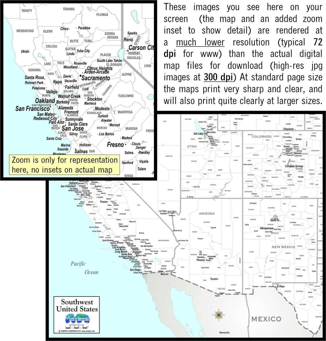 printable map of usa with cities