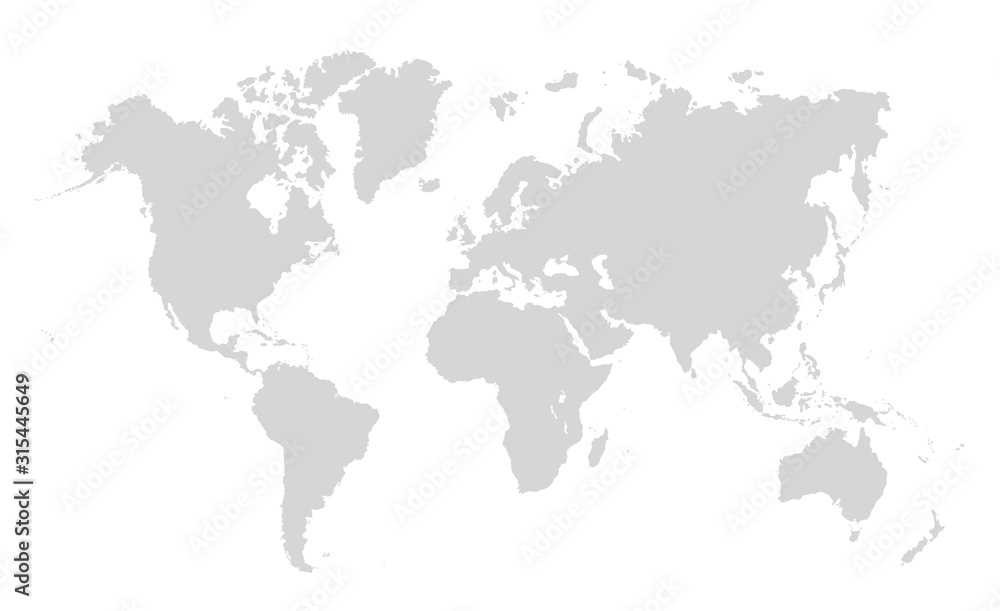 printable map of world continents