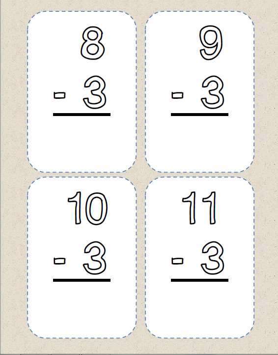 printable math flash cards