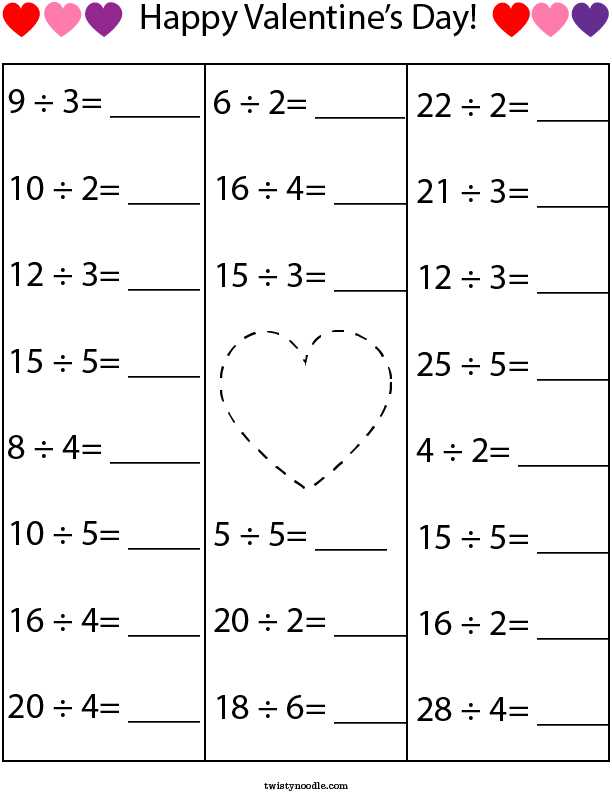 printable math pages for 4th graders