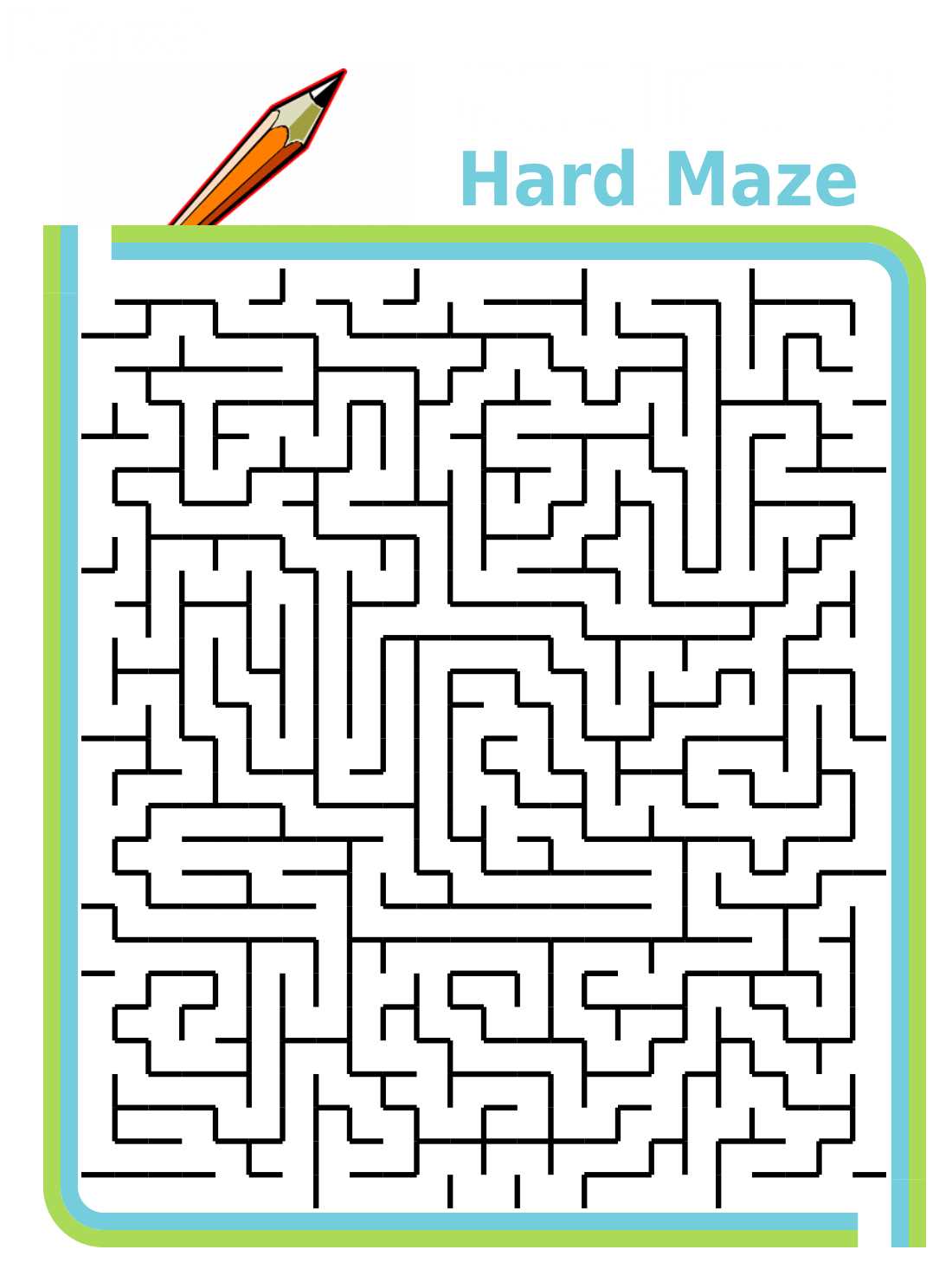 printable mazes hard