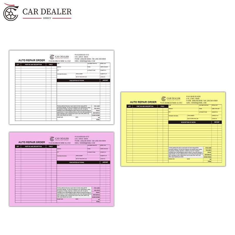 printable mechanic work order