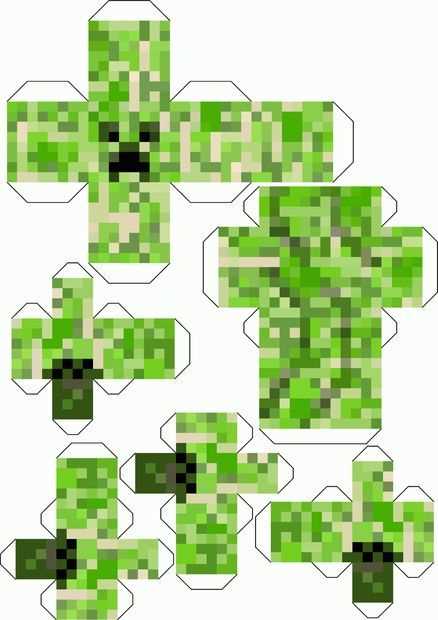 printable minecraft creeper template