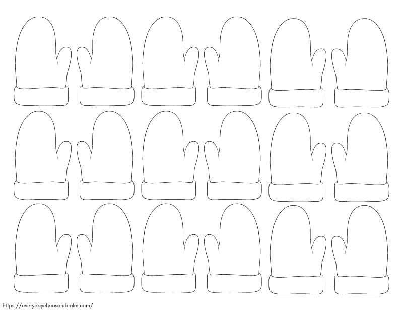 printable mitten template