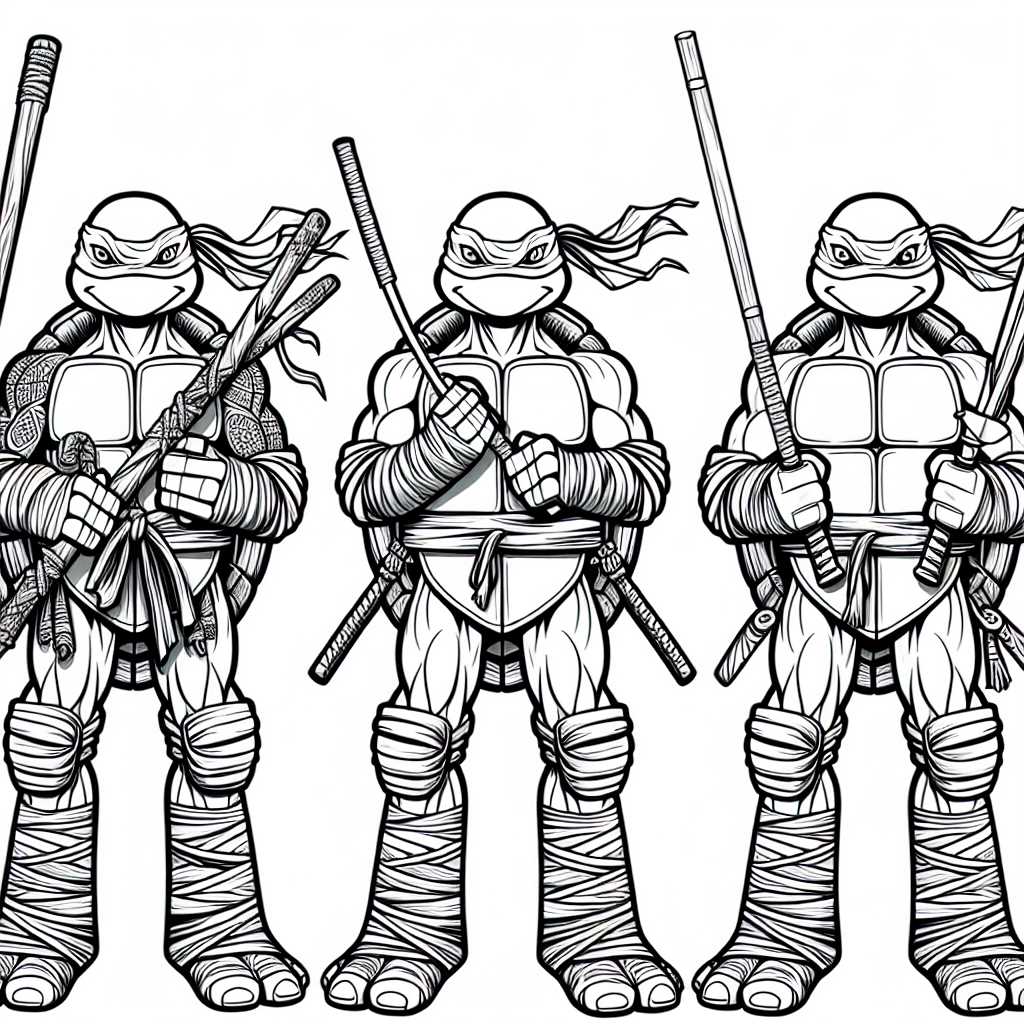 printable ninja turtle coloring pages