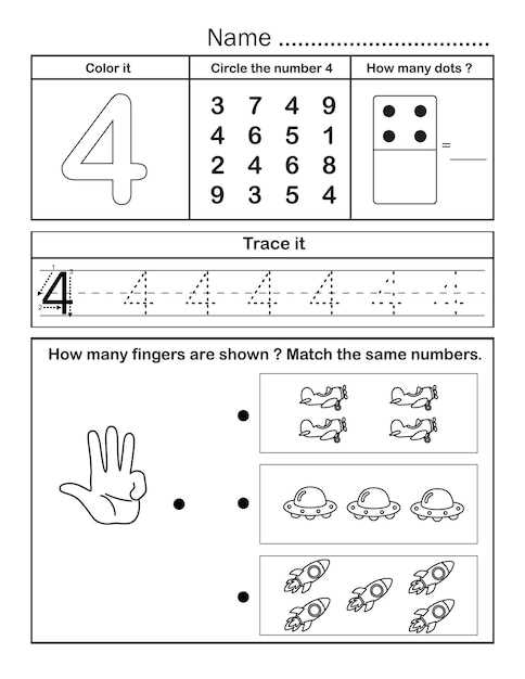 printable number 4