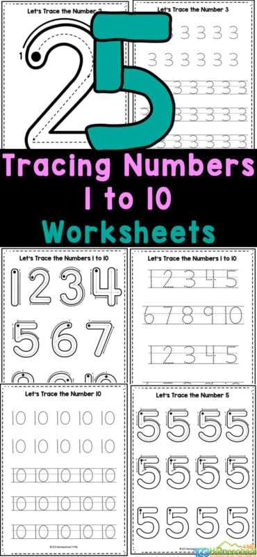 printable number tracing worksheets