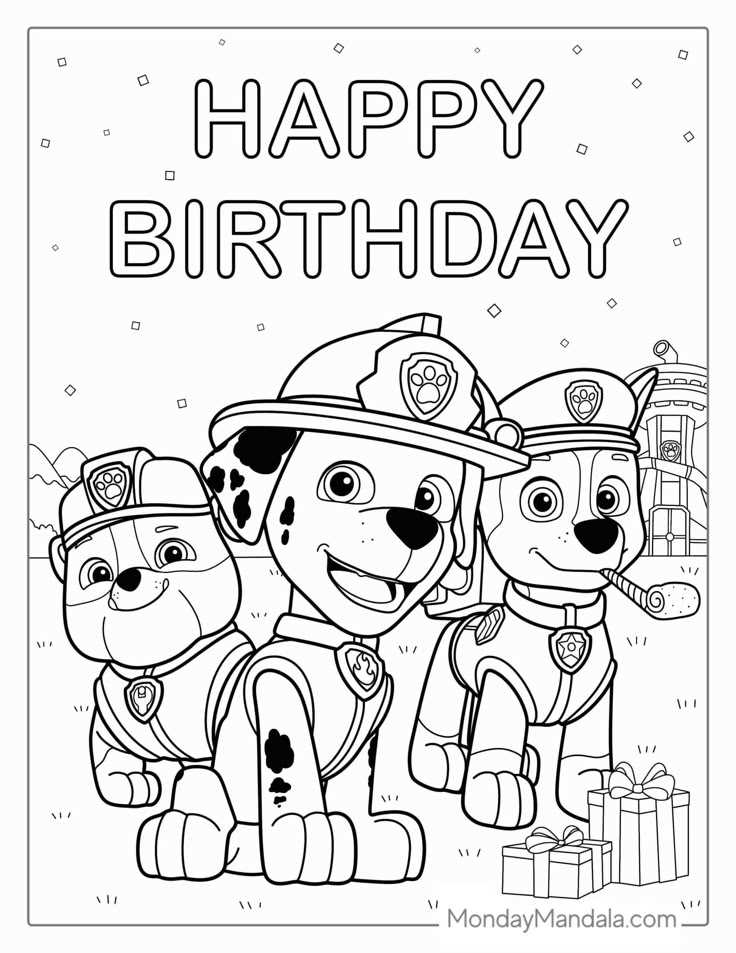 printable paw patrol color pages