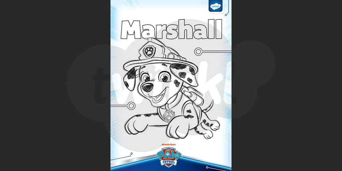 printable paw patrol color pages
