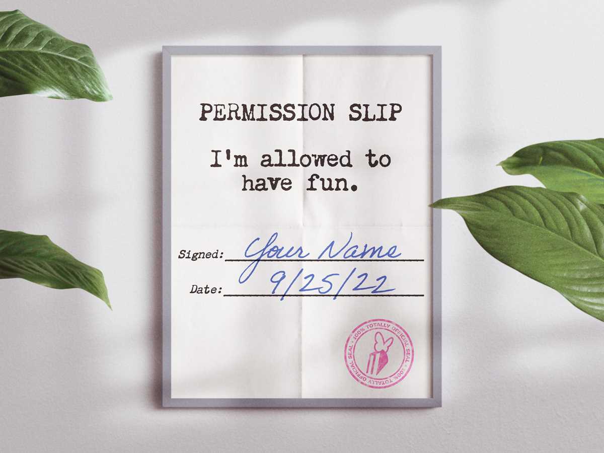 printable permission slips