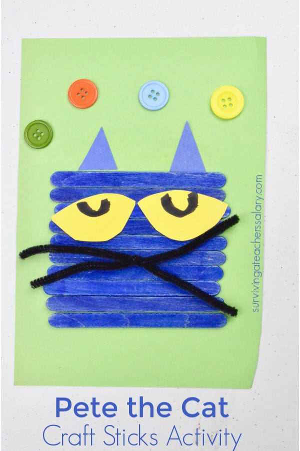 printable pete the cat craft