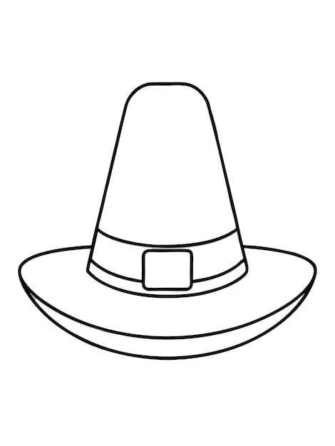 printable pilgrim hat
