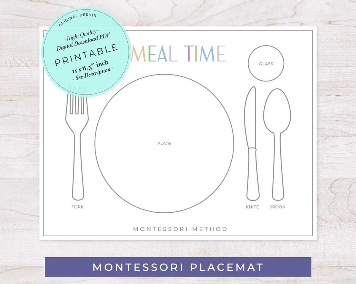 printable placemat template