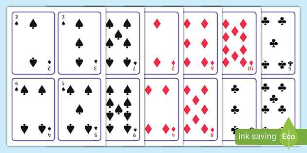 printable playing card template