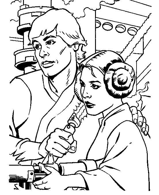 printable princess leia coloring pages