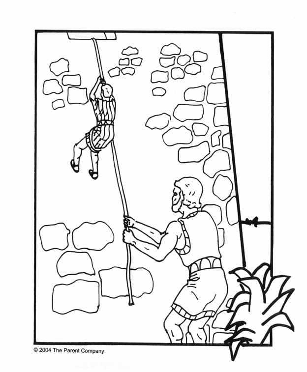 printable rahab and the spies craft