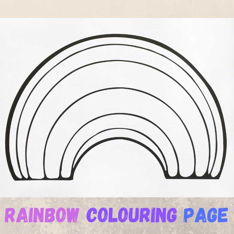 printable rainbow template