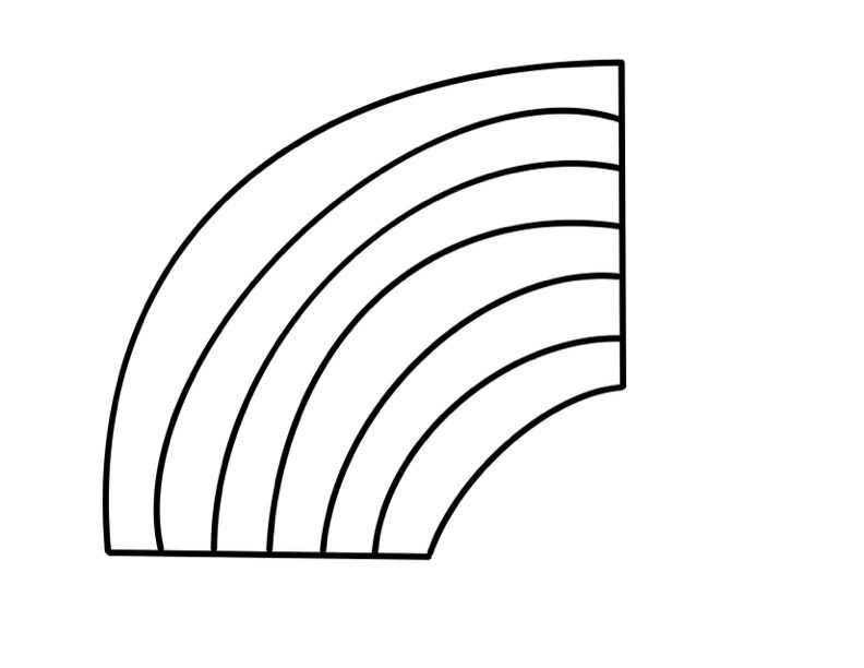 printable rainbow template