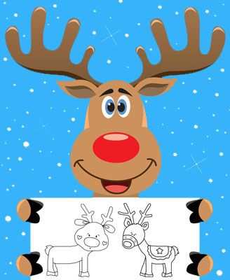 printable reindeer template