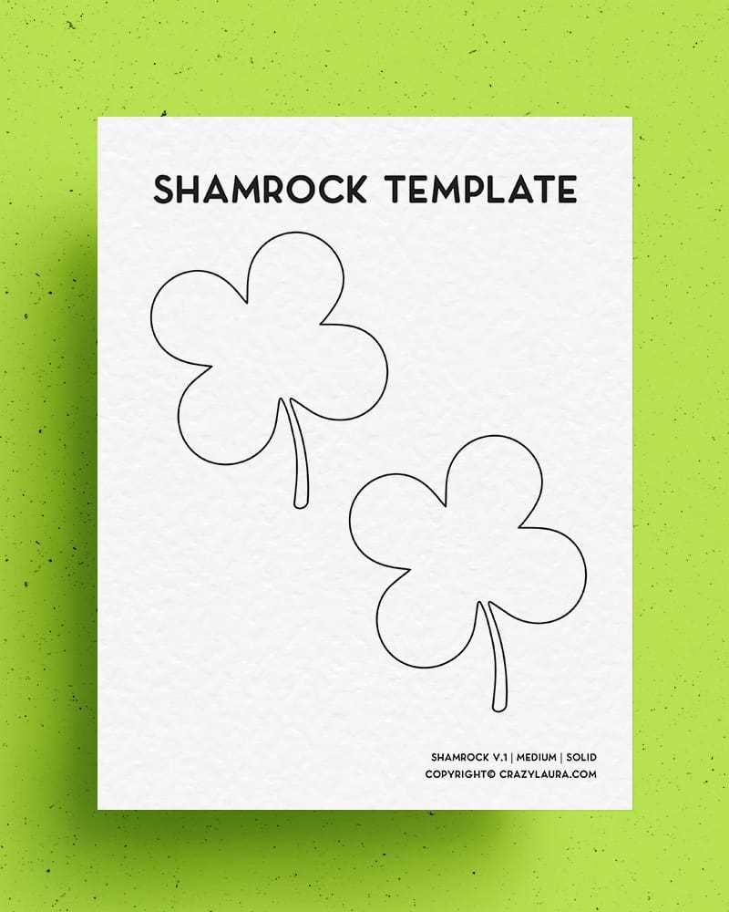 printable shamrock outline