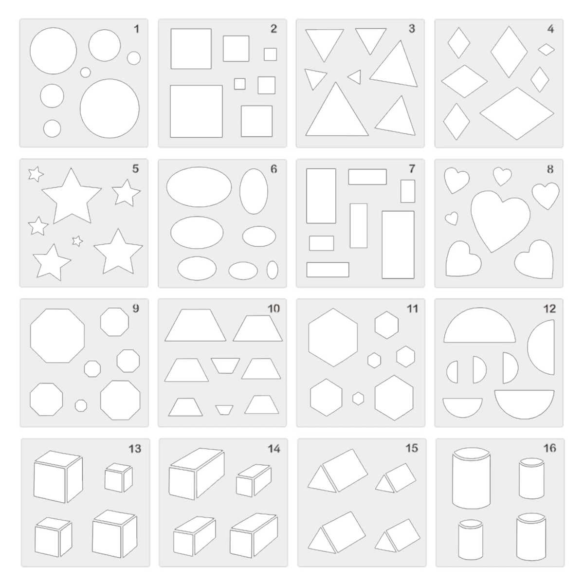 printable shape stencils