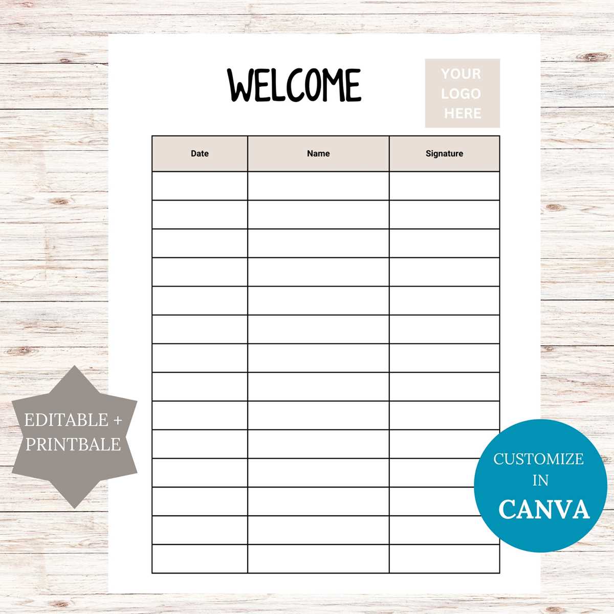 printable sign in sheets free