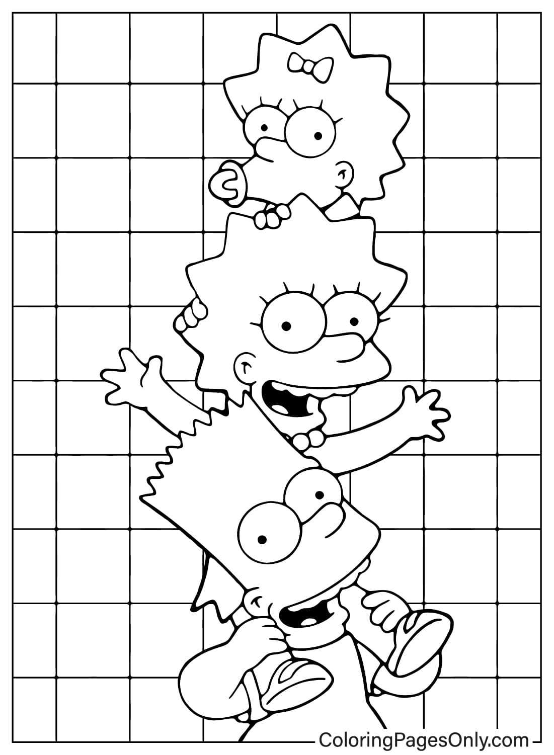 printable simpsons coloring pages