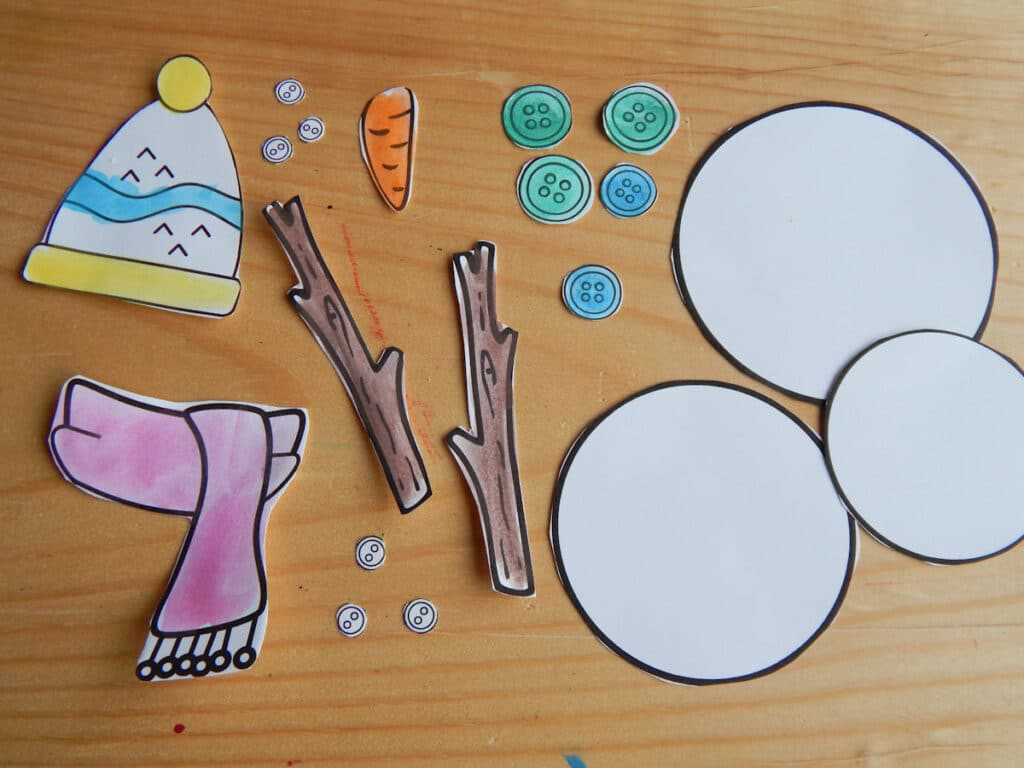 printable snowman pieces