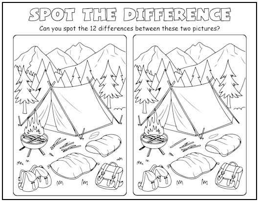 printable spot the difference pictures
