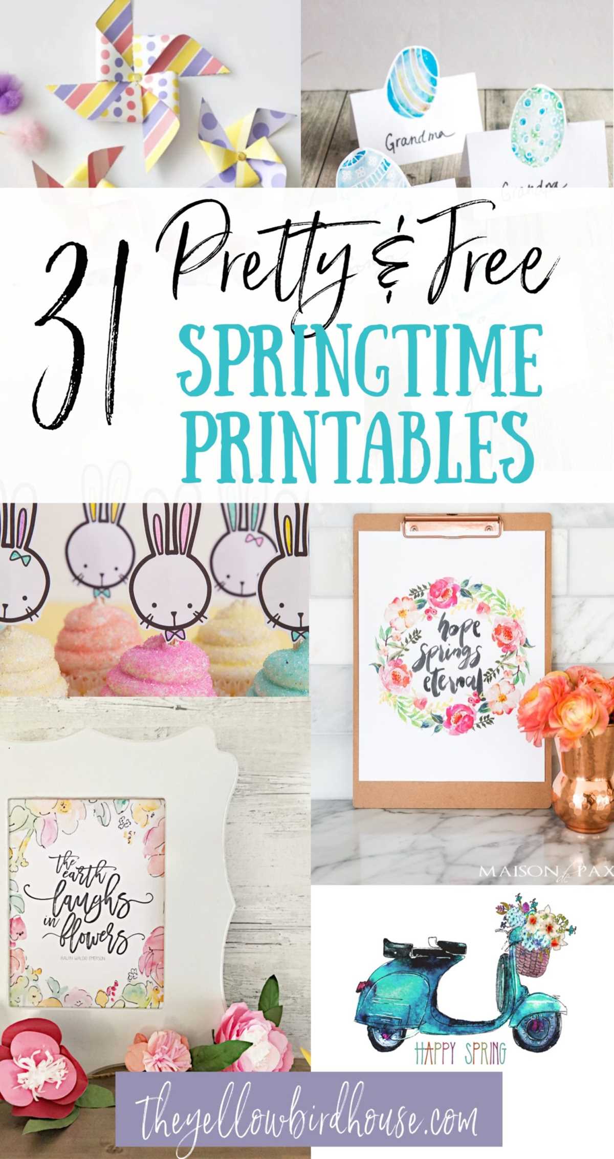 printable spring decor