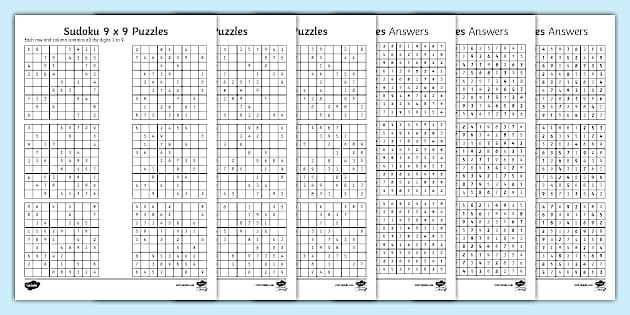 printable sudoku medium level