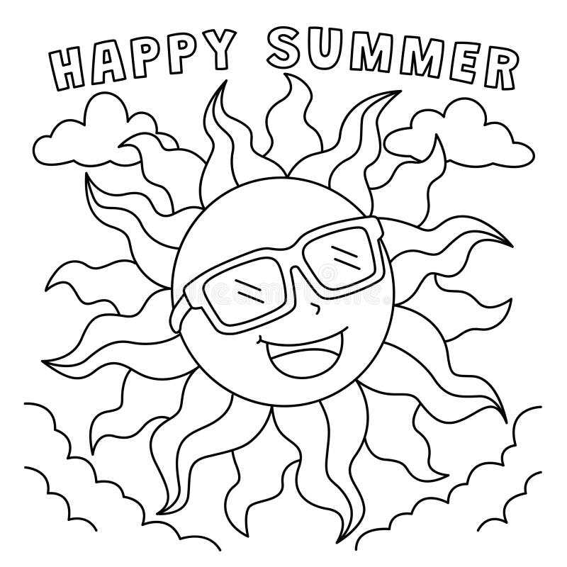 printable summer coloring pictures