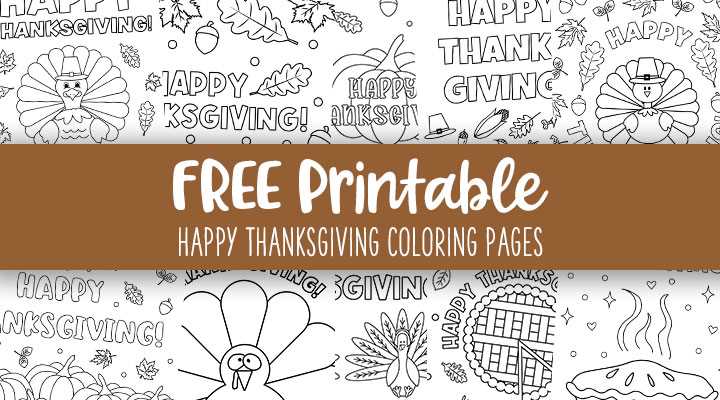 printable thanksgiving coloring sheet