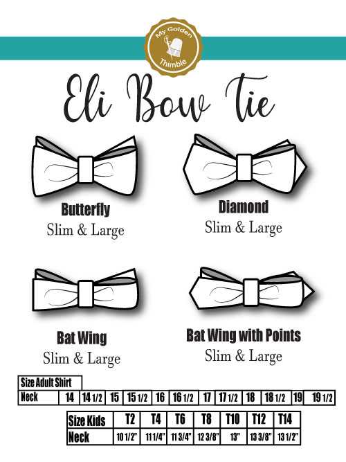 printable tie sewing pattern