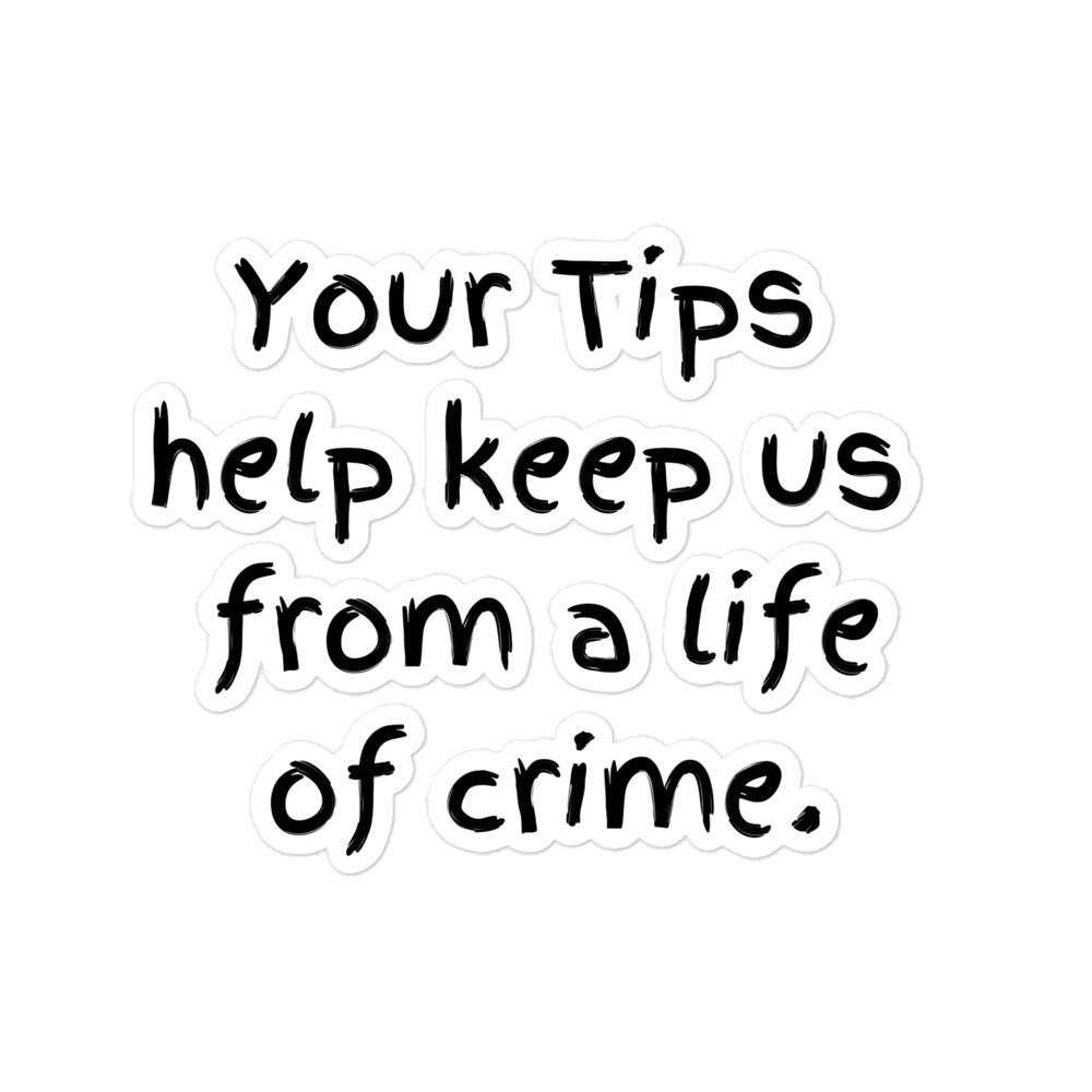 printable tip sign