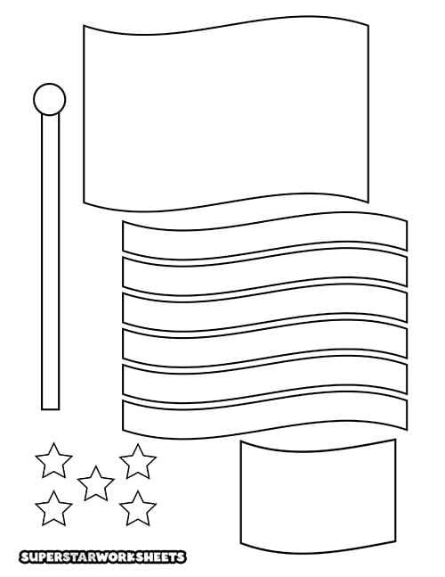 printable us flag template