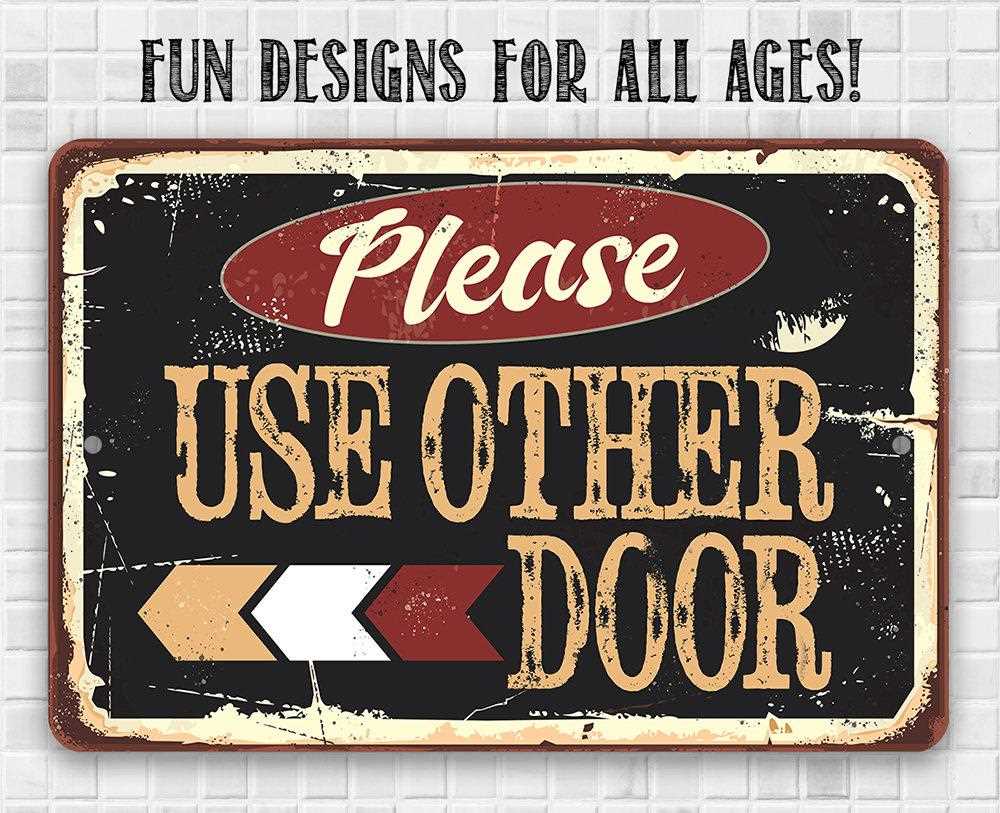 printable use other door sign printable use other door sign