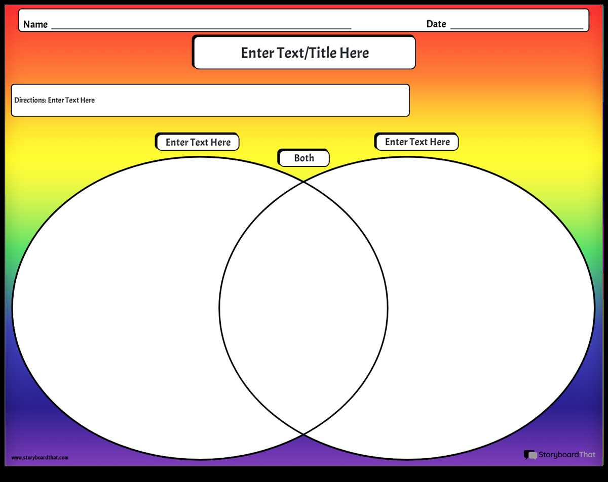 printable venn diagram template